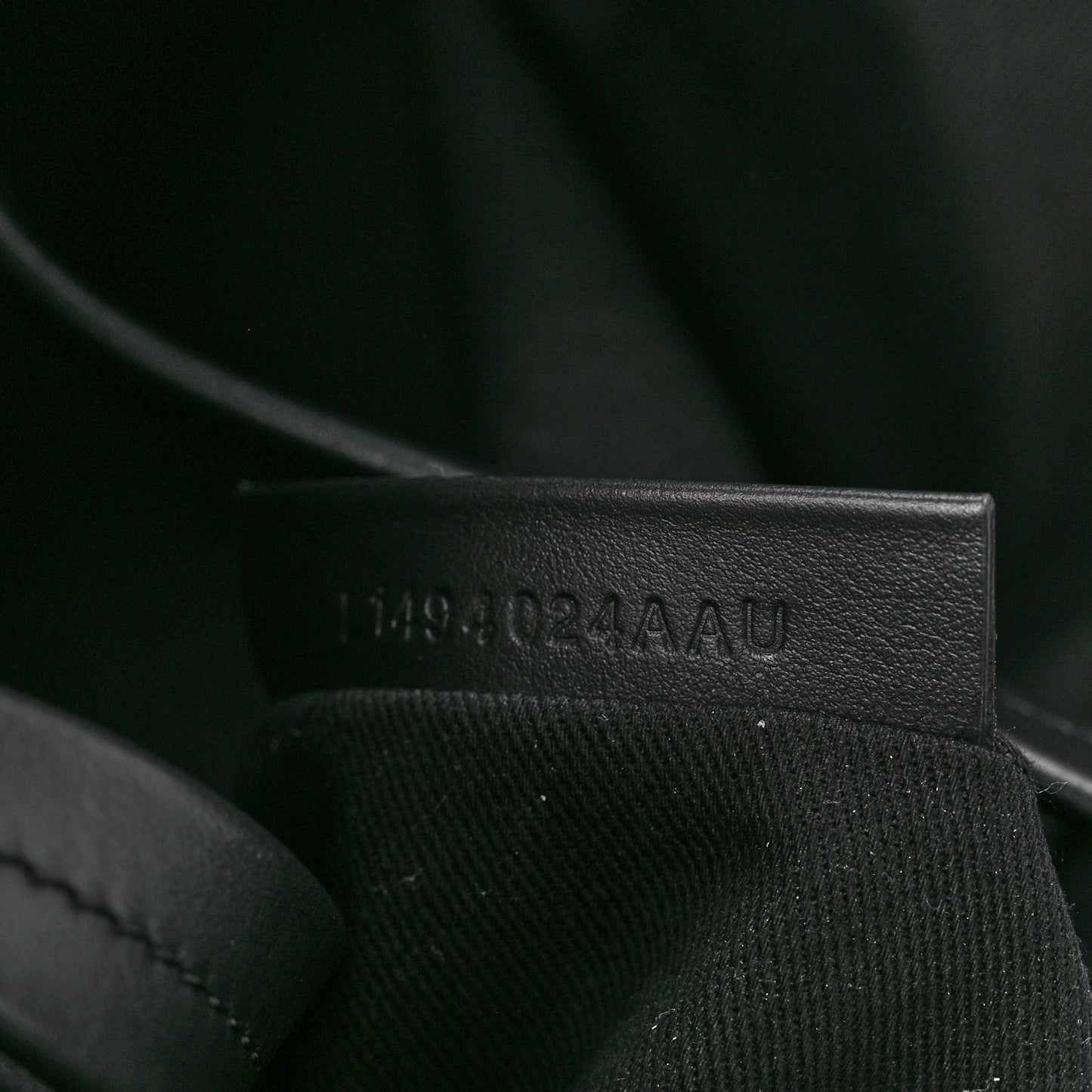 Canvas Calfskin Mini Logo Tote Black
