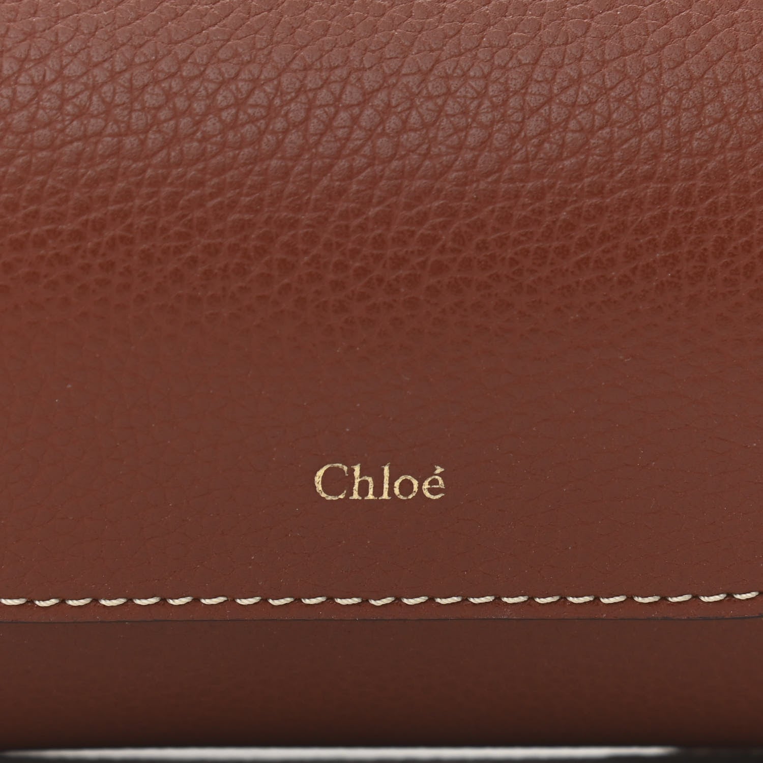 Chloe Small Grain Smooth Calfskin Mini Darryl Crossbody Sepia Brown 8 of 10