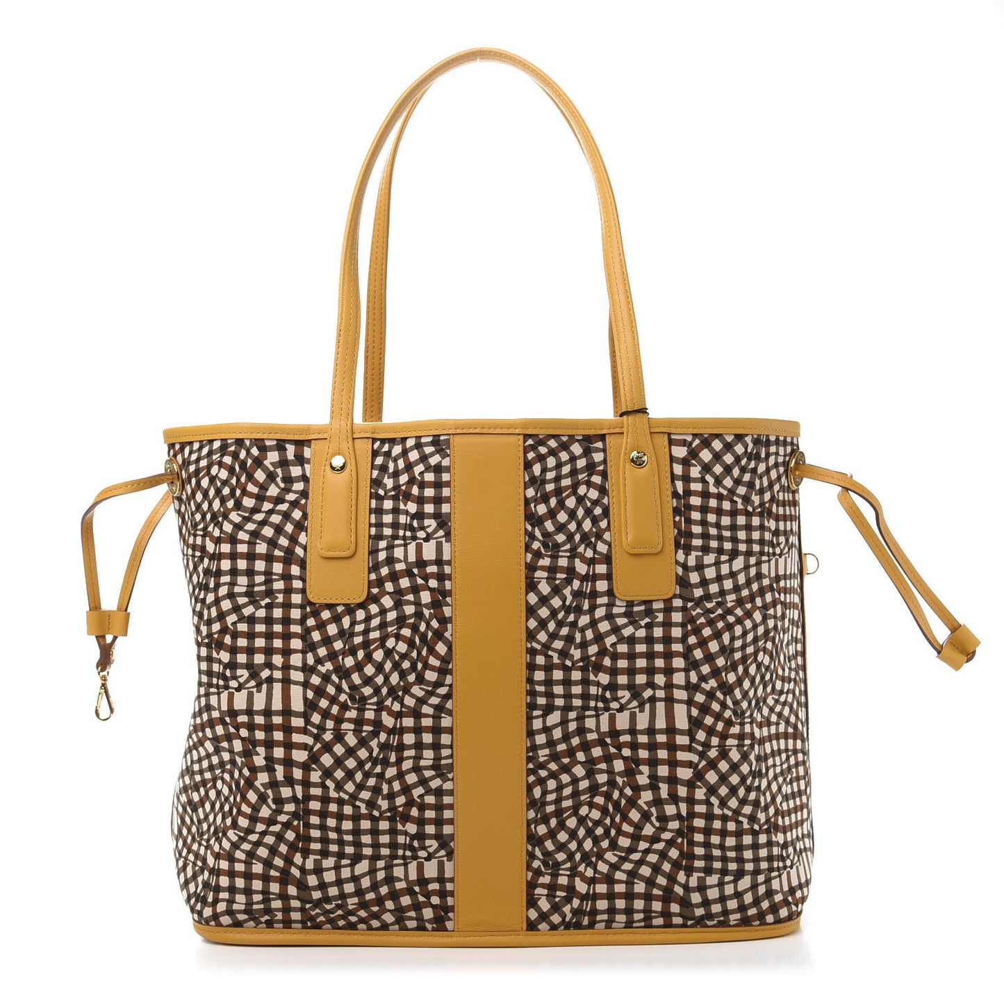 Visetos Medium Liz Reversible Shopper Tote Cognac Yellow