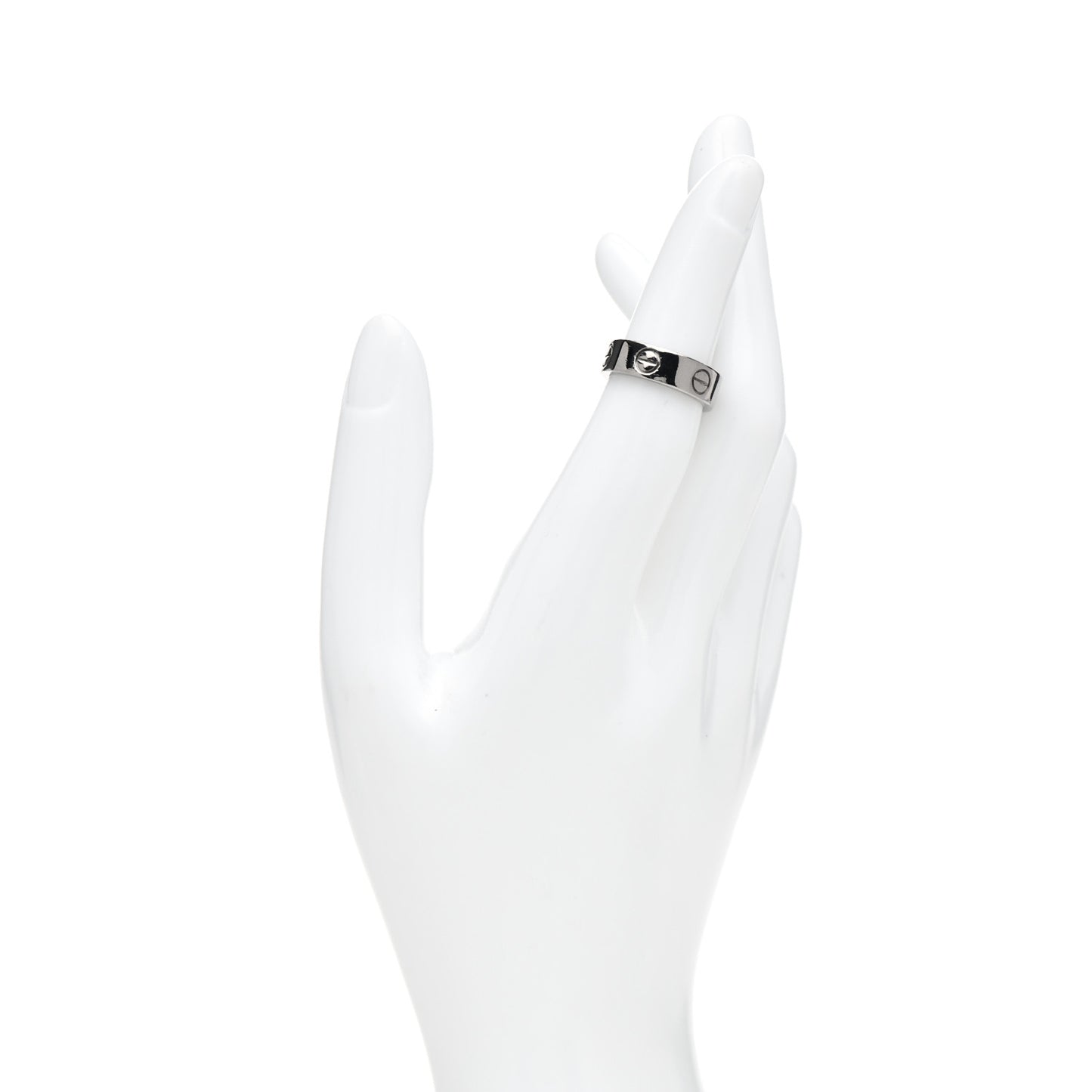 18K White Gold 5.5mm LOVE Ring 49 4.75