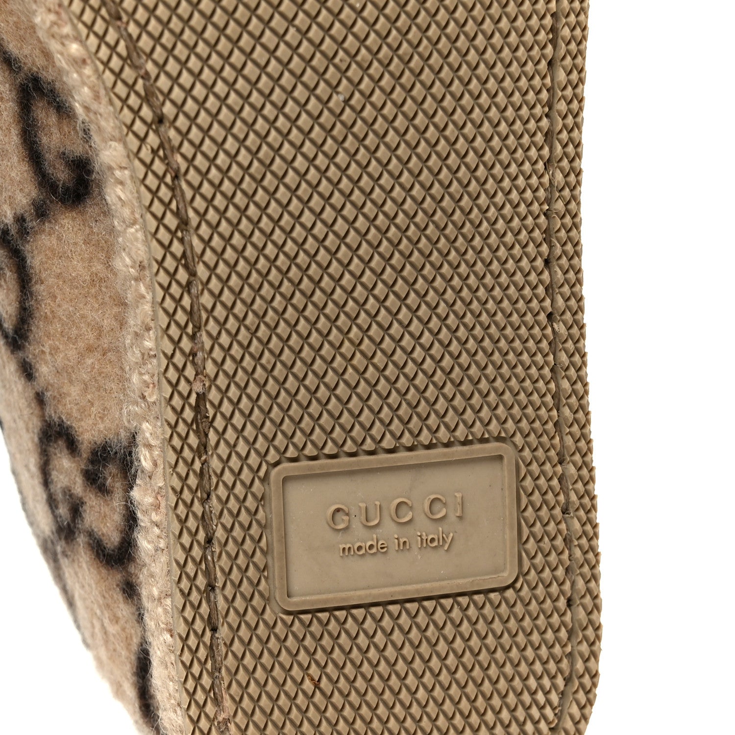 Gucci Covered Wool GG Monogram Womens Fria Horsebit Loafers 35.5 Beige Ebony Black Butterscotch 8 of 10