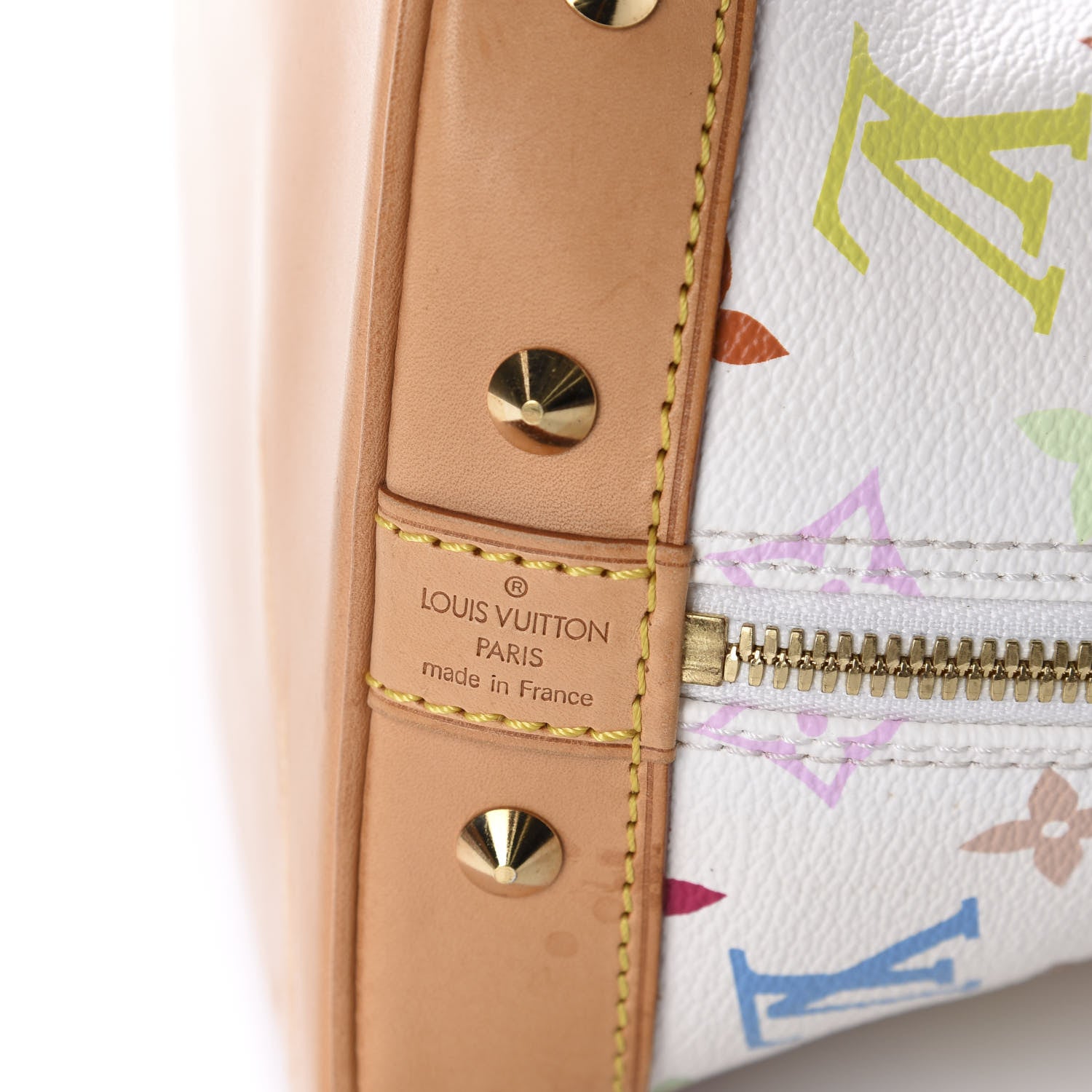 Louis Vuitton Monogram Multicolor Alma White 10 of 11