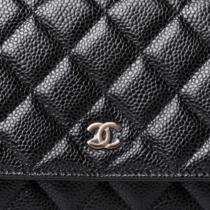 Chanel Caviar Quilted Wallet On Chain WOC Black 7 of 10