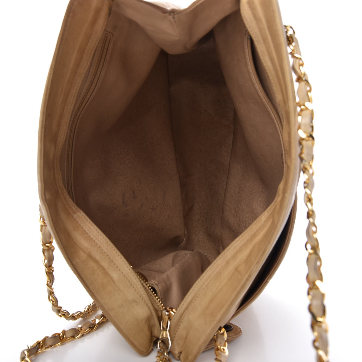 Chanel Lambskin Quilted Shoulder Bag Beige 5 of 12