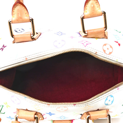 Louis Vuitton Monogram Multicolor Speedy 30 White 4 of 4