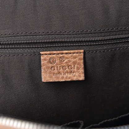 Gucci Calfskin Medium Web Dome Bag Brown 6 of 14