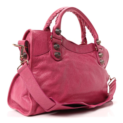 Balenciaga Agneau Giant 21 Rose Gold Hardware City Cyclamen Fucsia 3 of 10