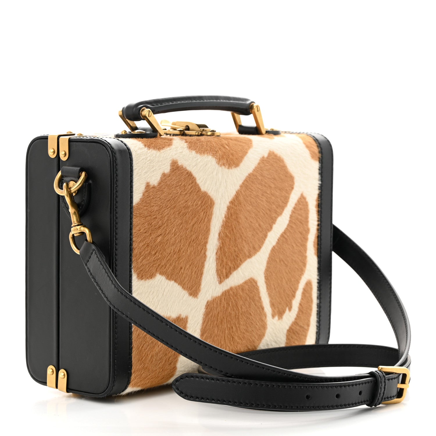 Gucci Pony Hair Giraffe Print Small Suitcase 1411451 – FASHIONPHILE
