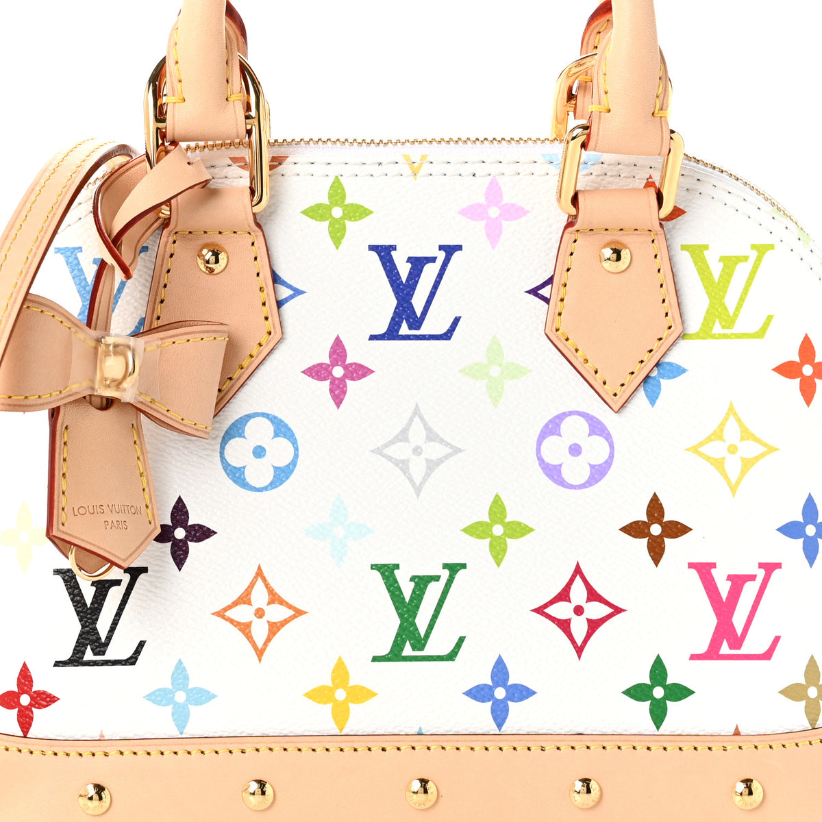 Louis Vuitton LV x TM Monogram Multicolor Alma BB White 7 of 10