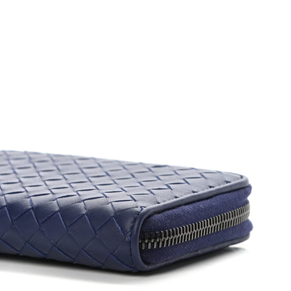 Bottega Veneta Nappa Intrecciato Zip Around Wallet Atlantic 8 of 9