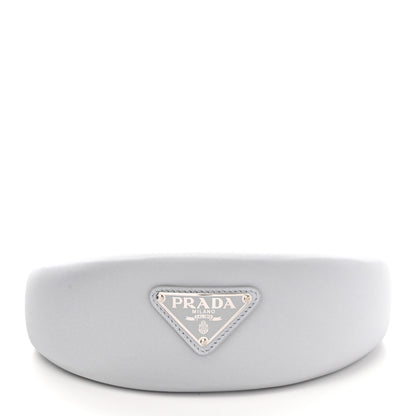 Prada Re-Nylon Triangle Logo Headband Fiordaliso 3 of 5