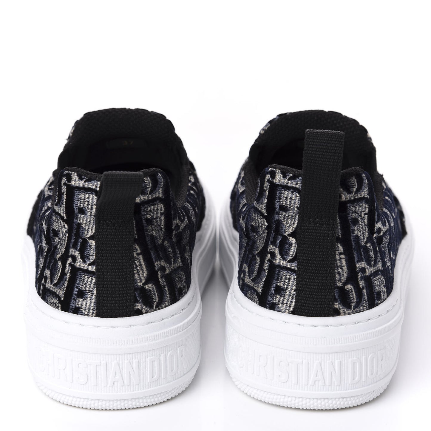 Velvet Oblique Womens Solar Slip On Sneakers 37 Deep Blue
