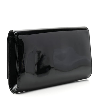 Louis Vuitton Patent Louise Clutch Black 3 of 6