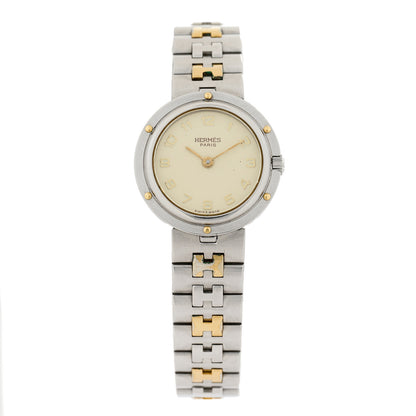 Hermes Stainless Steel 24mm Clipper Quartz Watch Gold 1 of 4