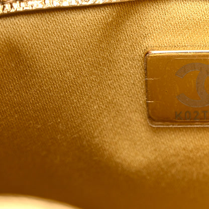 Chanel Metallic Caviar Quilted Mini Chanel 25 Handbag Gold 7 of 11