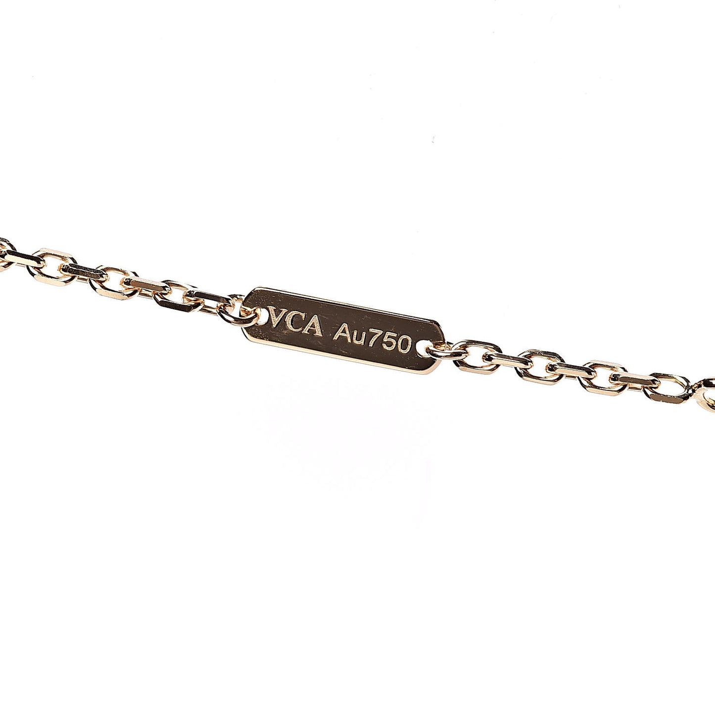 18K Yellow Gold Black Onyx Magic Alhambra Pendant Necklace