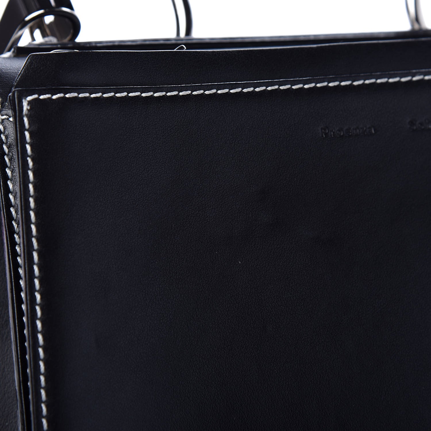 Proenza Schouler Smooth Calfskin Small Hava Top Handle Bag Black 10 of 11