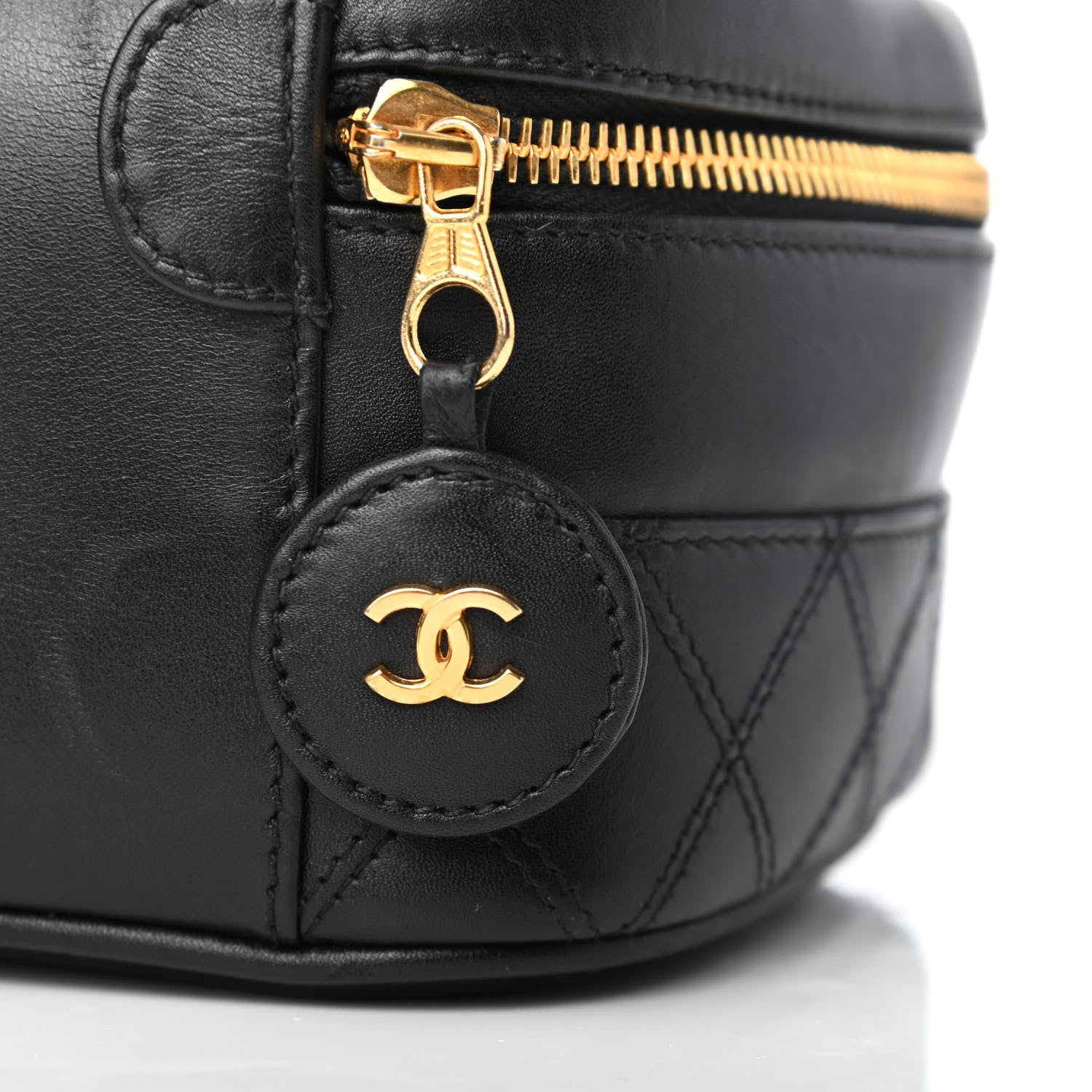 Chanel Calfskin Vanity Cosmetic Bag Black 11 of 11