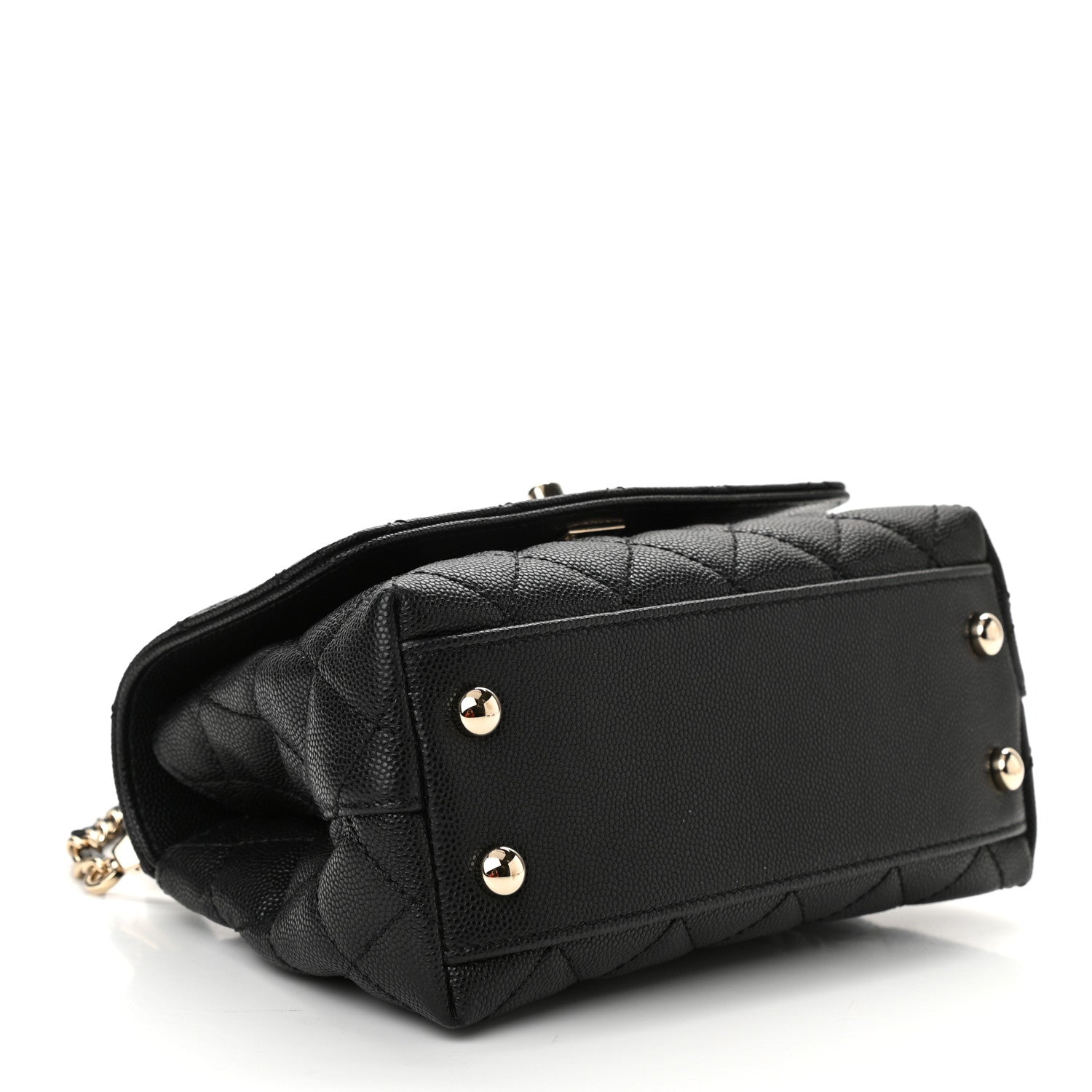 Chanel Caviar Quilted Extra Mini Coco Handle Flap Black 4 of 10