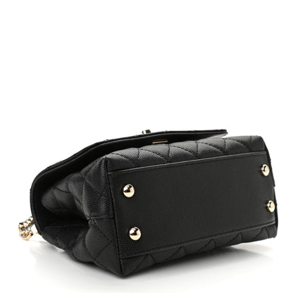 Chanel Caviar Quilted Extra Mini Coco Handle Flap Black 4 of 10