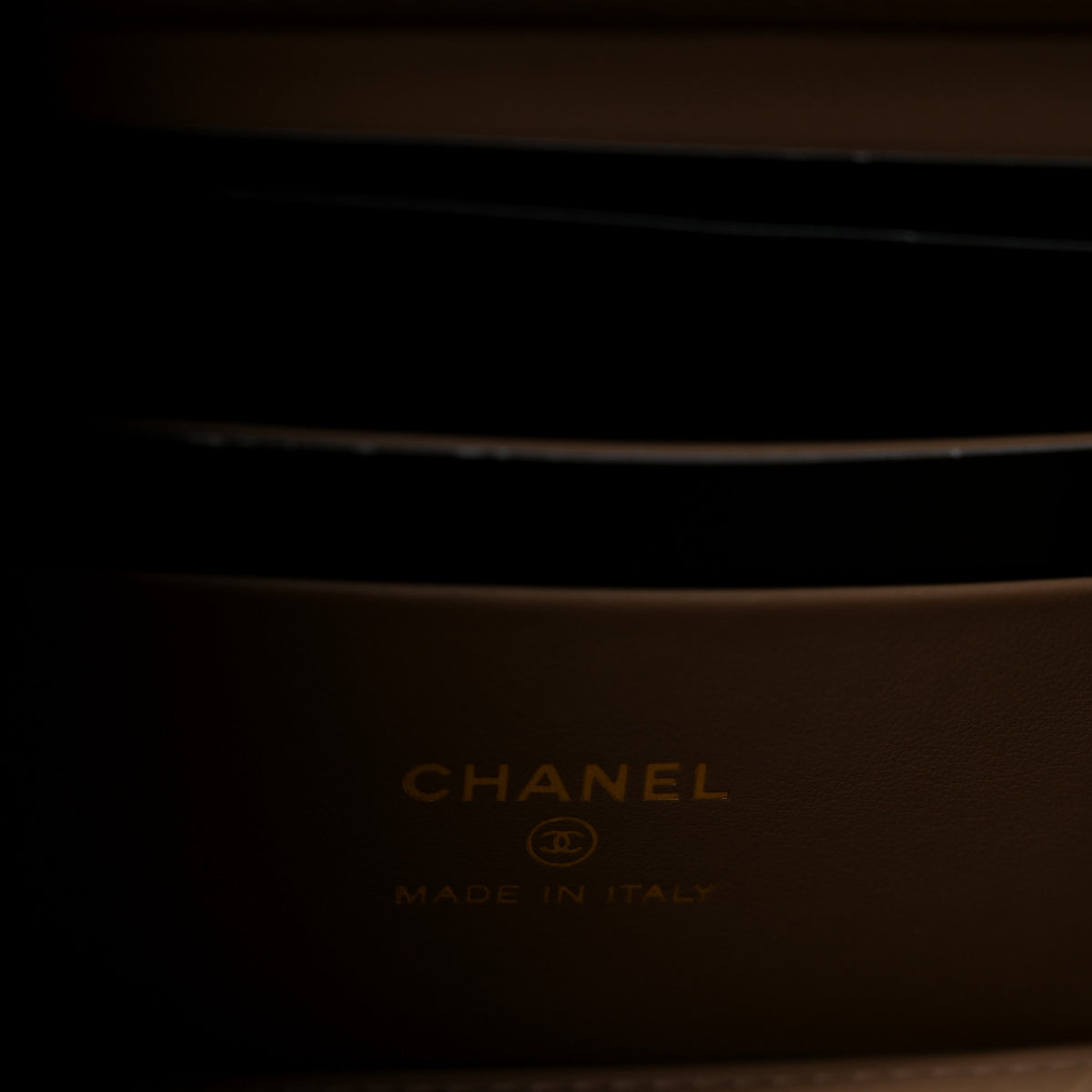 Chanel Caviar Quilted Small Vanity Case With Chain Dark Beige 6 of 10