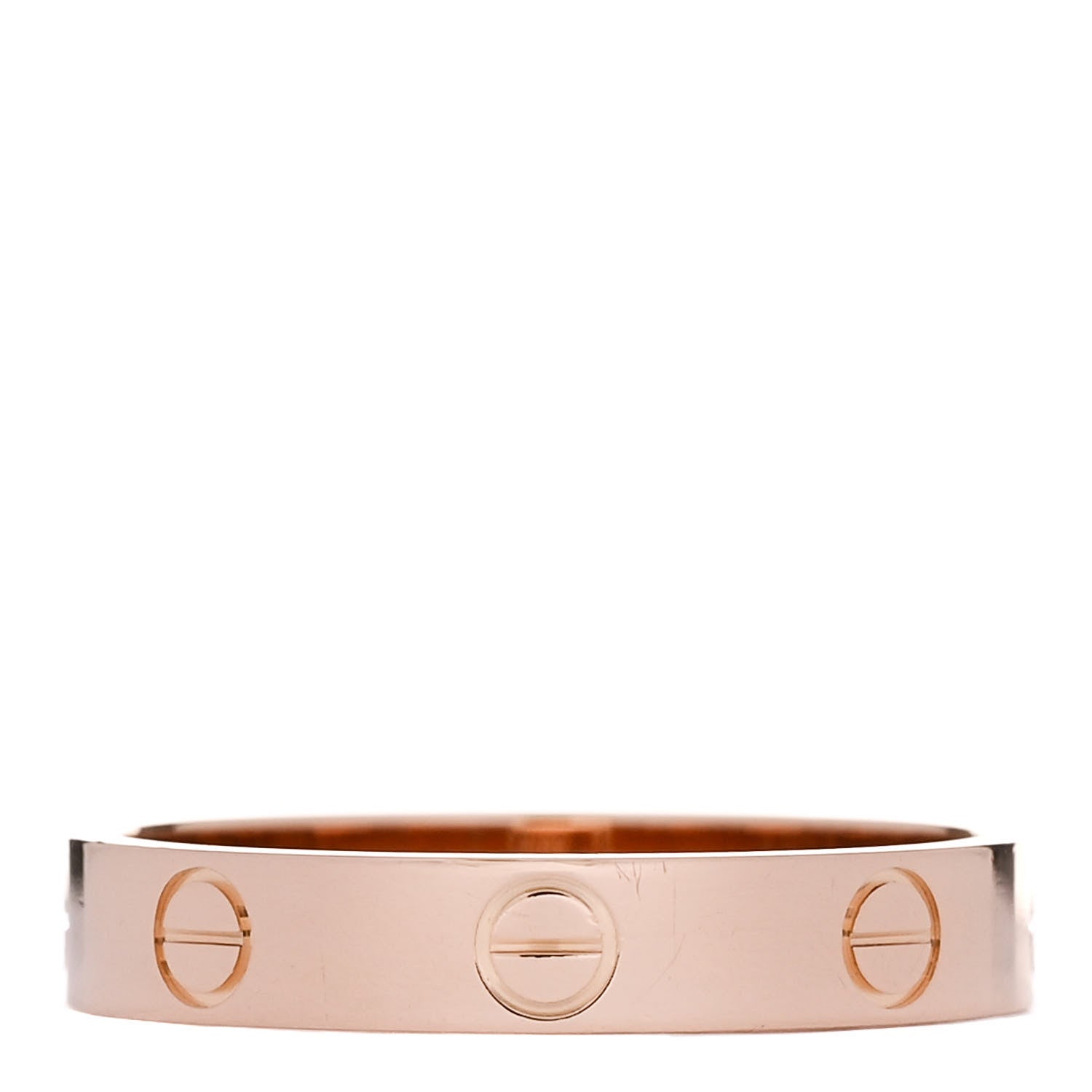 Cartier 18K Pink Gold 3.5mm LOVE Wedding Band Ring 56 7.75 3 of 5
