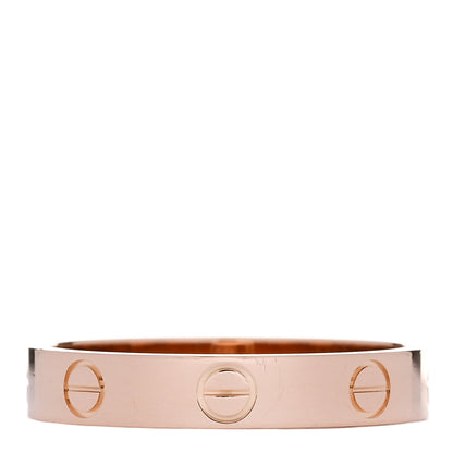 Cartier 18K Pink Gold 3.5mm LOVE Wedding Band Ring 56 7.75 3 of 5