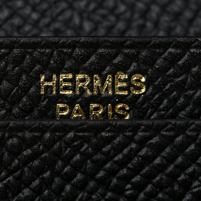 Hermes Epsom Bearn Gusset Wallet Black 6 of 8