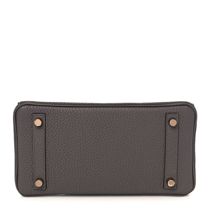 Hermes Togo Birkin 25 Etain 6 of 36