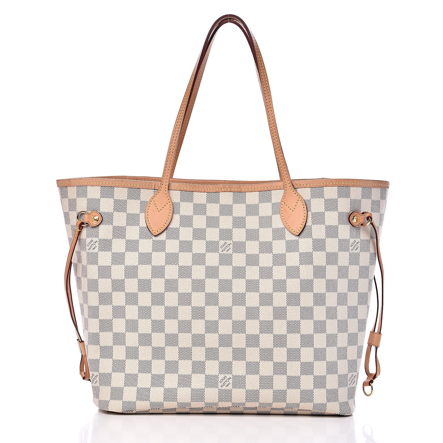 Louis Vuitton Damier Azur Neo Neverfull MM Rose Ballerine 3 of 13