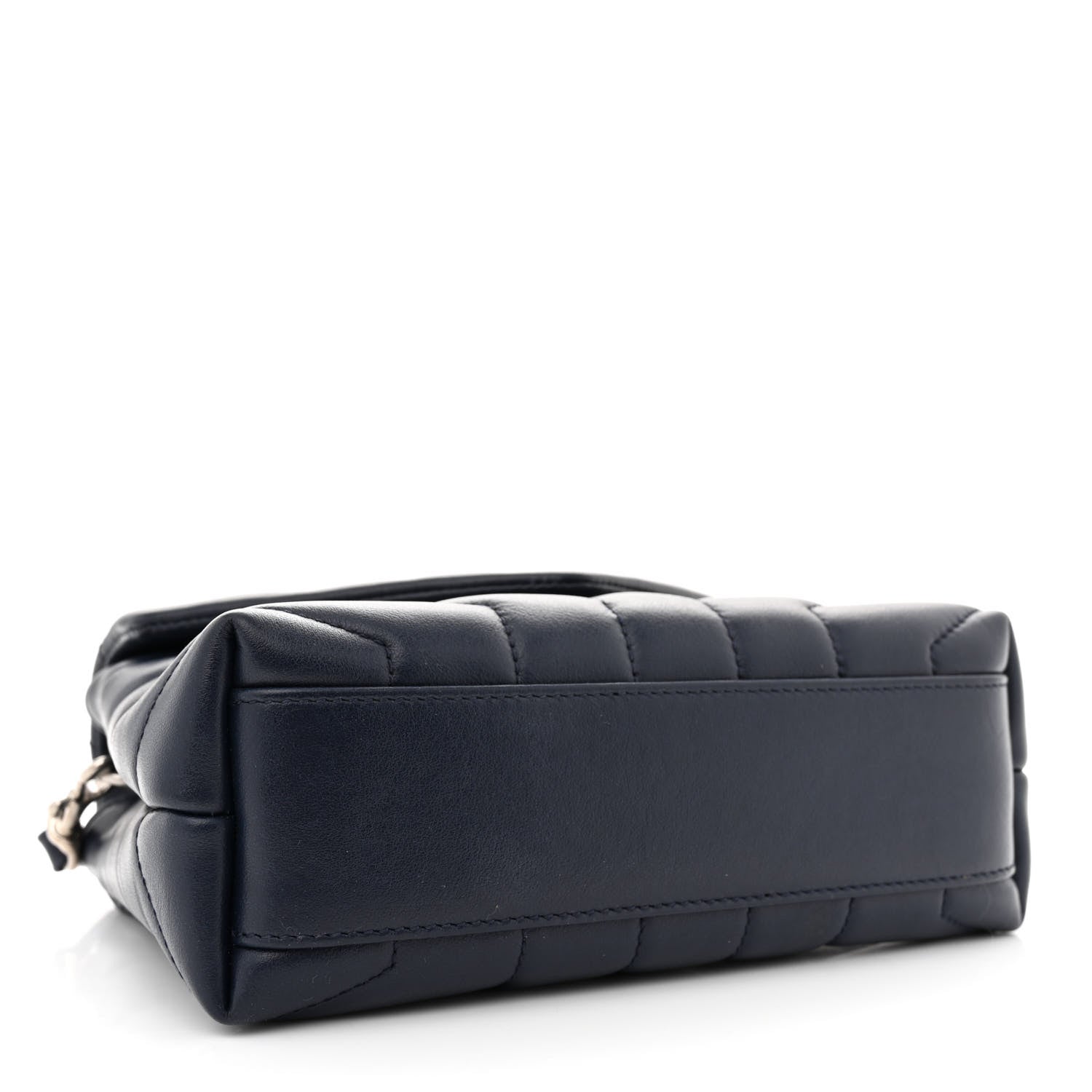 Saint Laurent Calfskin Y Quilted Monogram Toy Loulou Chain Satchel Medium Blue 4 of 12