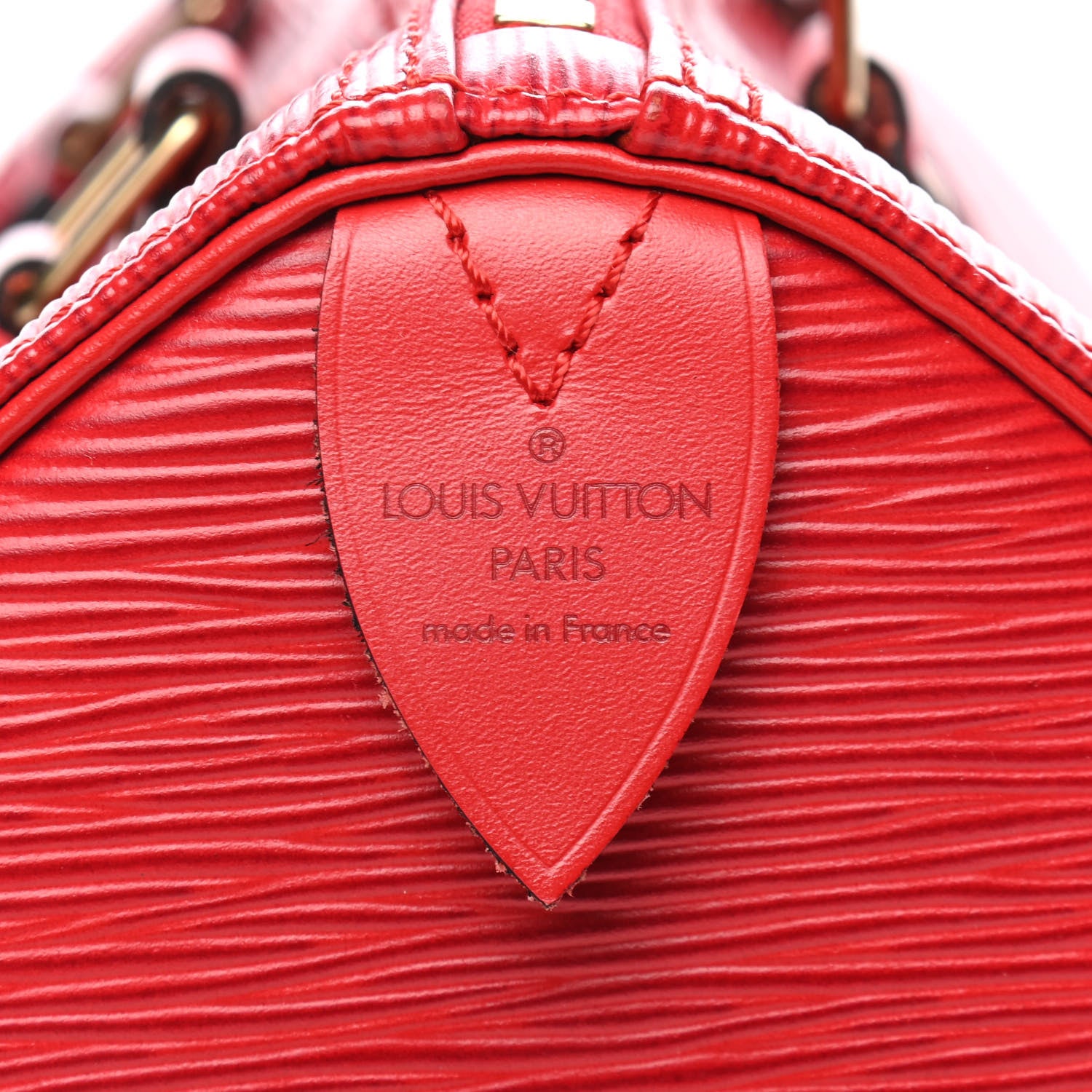 Louis Vuitton Epi Speedy 25 Castillan Red 6 of 10