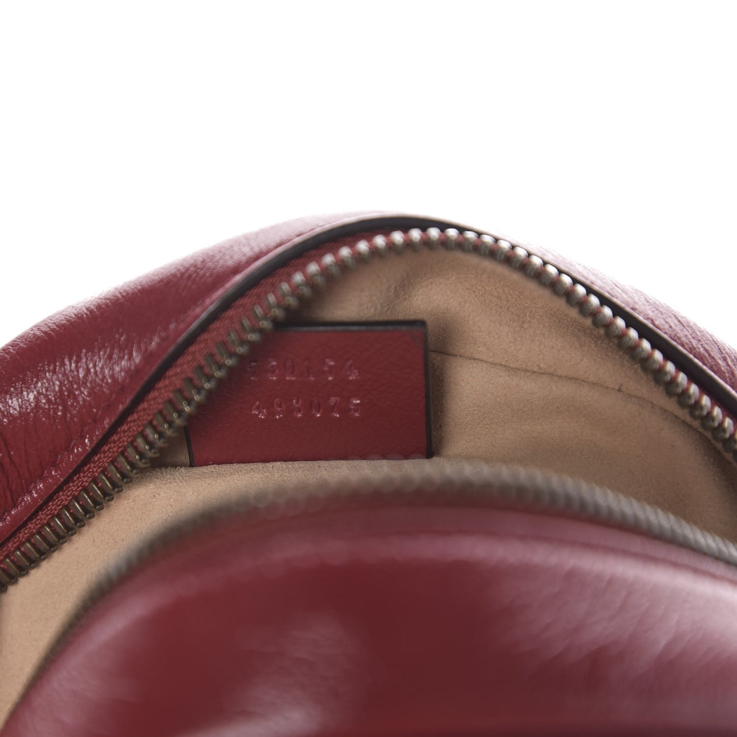 Glazed Calfskin Matelasse Heart Mini GG Marmont Round Shoulder Bag Romantic Cerise