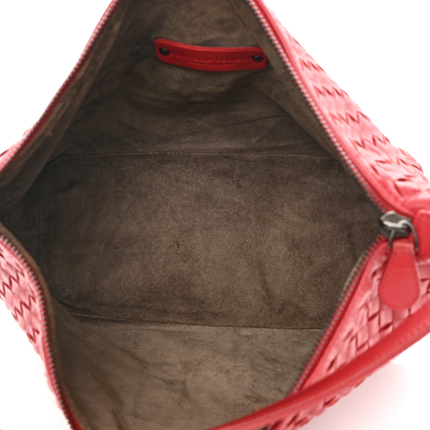 Nappa Intrecciato Small Shoulder Bag Red