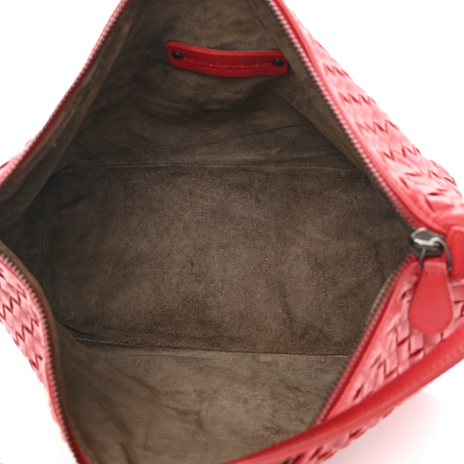 Bottega Veneta Nappa Intrecciato Small Shoulder Bag Red 4 of 11