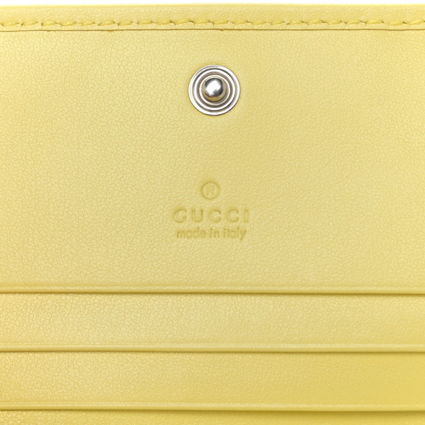 Calfskin Matelasse GG Marmont Mini Wallet On Chain Banana