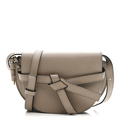 Loewe Pebble Grain Calfskin Mini Gate Dual Bag Light Oat 1 of 10