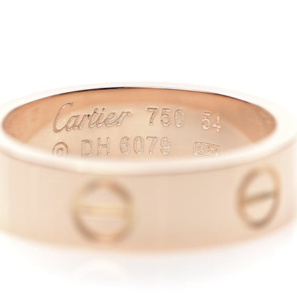 Cartier 18K Pink Gold 5.5mm LOVE Ring 54 6.75 4 of 5