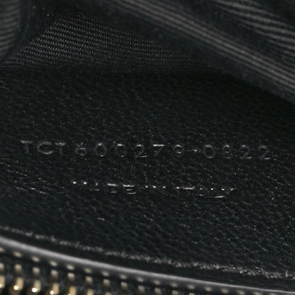 Saint Laurent Sheepskin Matelasse Chevron Monogram Medium College Bag Black 7 of 11