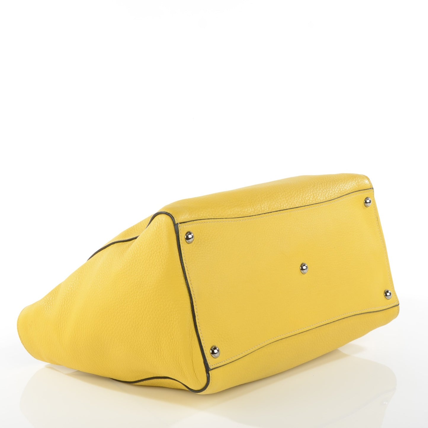 Vitello Daino Twin Pocket Tote Mimosa