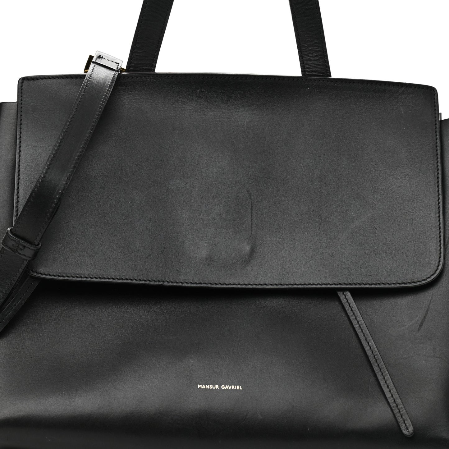 Calfskin Mini Lady Bag Black Flamma