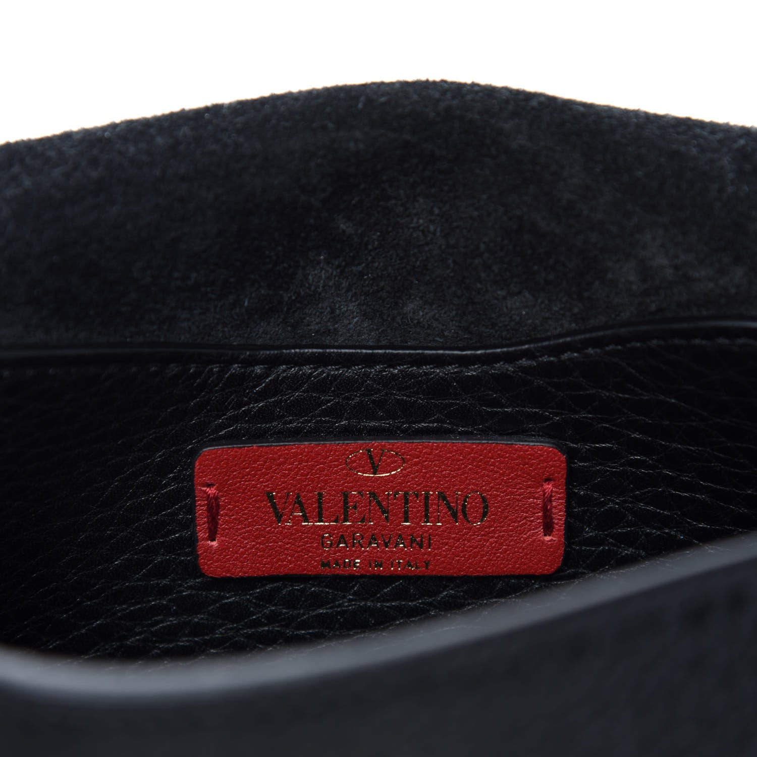 Valentino Garavani Pebbled Calfskin Mini Rockstud Crossbody Bag Black 8 of 9