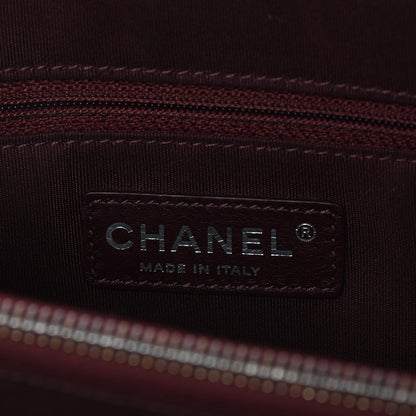 Chanel Glazed Calfskin Quilted Tote Black 7 of 8