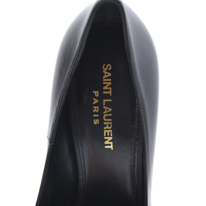 Saint Laurent Calfskin Opyum 110 Pumps 38 Black Gold 6 of 10