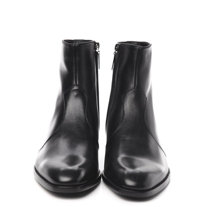 Saint Laurent Calfskin Mens Marrakesh Ankle Boots 41 Black 2 of 9