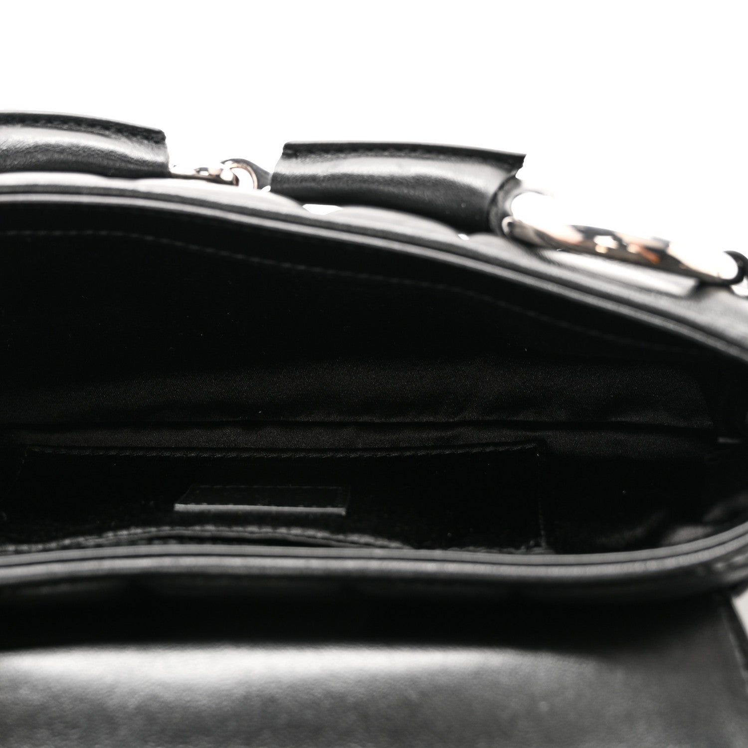 Gucci Nappa Vertical Matelasse Small Maxi Horsebit Chain Shoulder Bag Black 5 of 10