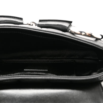 Gucci Nappa Vertical Matelasse Small Maxi Horsebit Chain Shoulder Bag Black 5 of 10