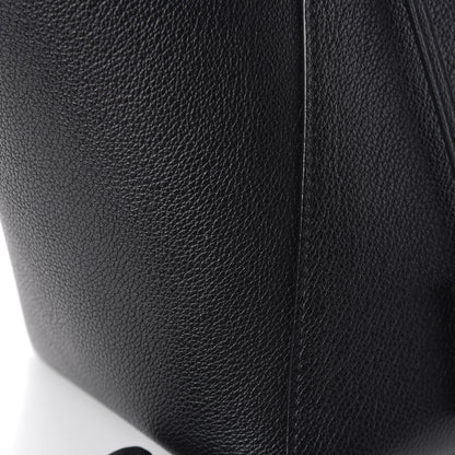 Louis Vuitton Calfskin Lockme Cabas Black 10 of 13