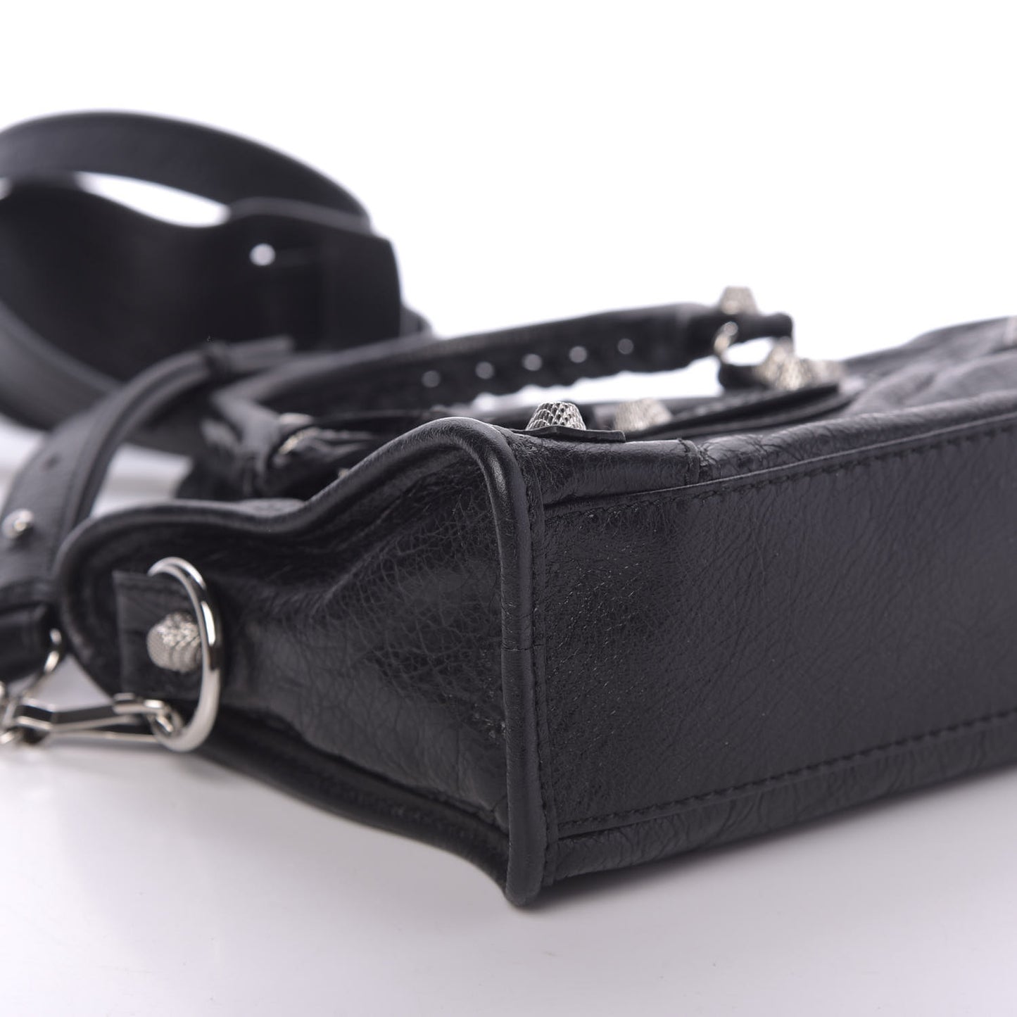 Agneau Giant 12 Silver Hardware Mini City Black