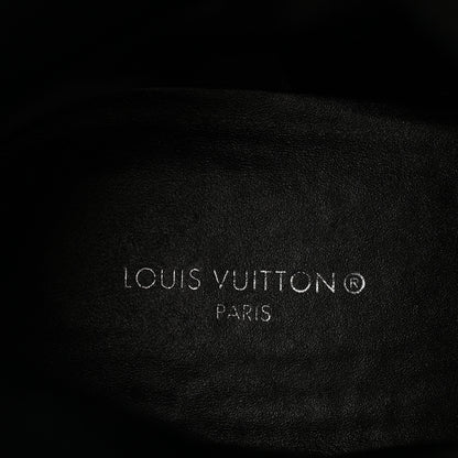 Louis Vuitton Suede Calfskin Monogram Laureate Platform Desert Boots 36.5 Black 8 of 11
